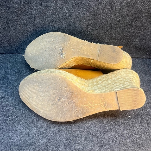 Jessica Simpson Glorie Desert Sand Vachette Strap Back Wedge Sandals Women's 10M - Picture 15 of 16